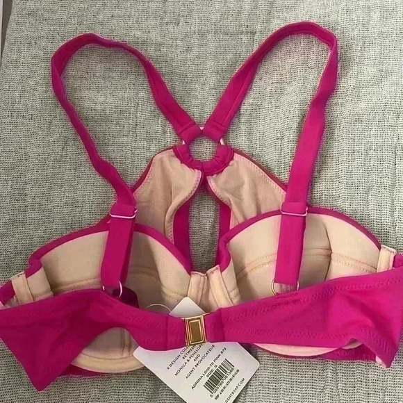 NWT L'Agent by Agent Provocateur X Monica & Penelope Cruz Sz S Adriana Pink Top - Picture 3 of 10